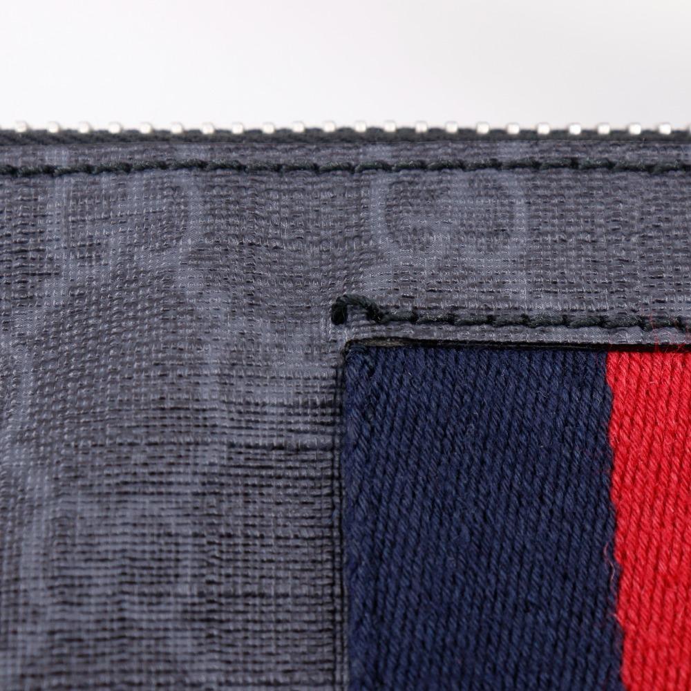 GUCCI Messenger bag Shoulder Bag 474139 black GG Supreme Canvas unisex Used