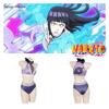 Hyuga Hinata Inspired Naruto Swimsuit Cosplay Costume With Purple Polyester Fabric