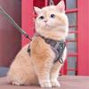 Reflective Trim Cat Harness Leash Set Vest Style Reflective Cat Harness  Pets Supplies