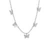 Lucky Butterfly Necklace: Elegant & Trendy 2025 Women's Clavicle Chain in Light Luxury Style