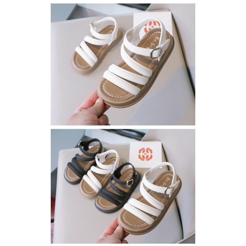 Sommer Neue Kindersandalen Koreanische Version von Mädchen Sandalen mit weicher Sohle und offener Spitze Große Kinder Römersandalen Flut