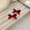 Mini Red Velvet Bow Hair Clips for Girls Sweet Candy Color Velvet Small Bow Knot Hairpins Hairgrips Barrette Hair Accessories