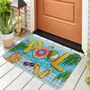 Summer Seaside-themed Entrance Floor Mat Colorful Flip-flops for Welcoming Guests Bathroom Entrance Non-slip Mat Kitchen Carpet