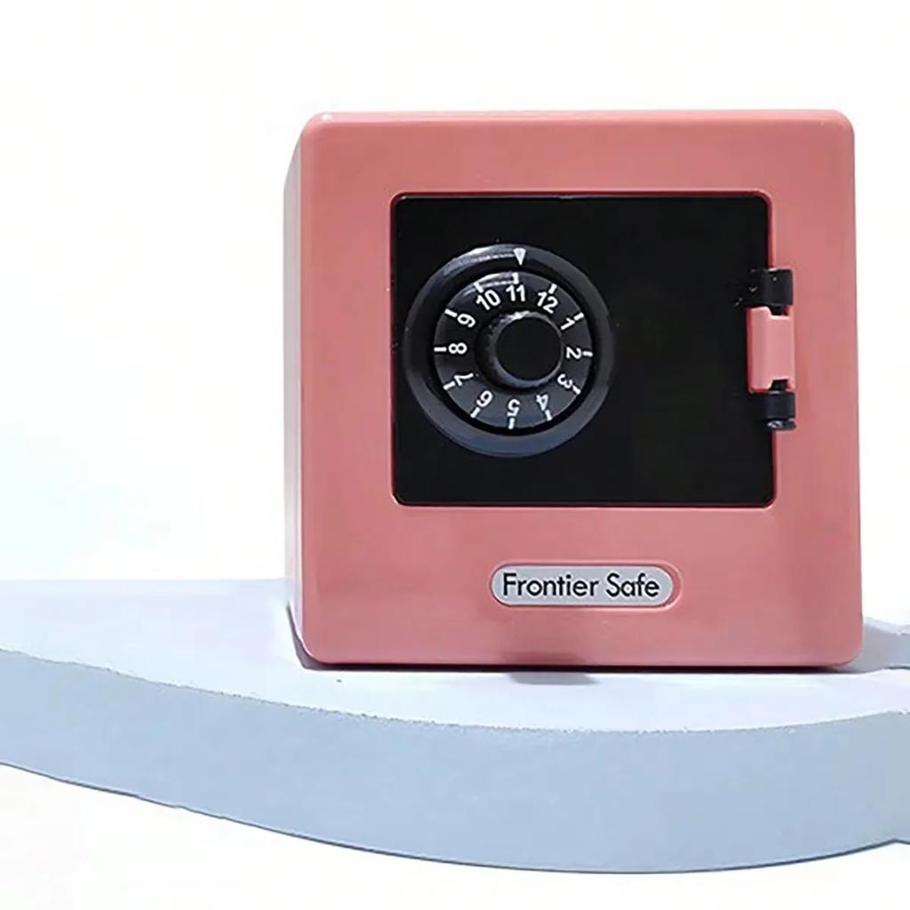 Mini salvadanaio bancario Retro Atm Password rotante Monete in contanti Cassetta di risparmio Cassetta di sicurezza bancaria Deposito automatico banconote Regalo di Natale