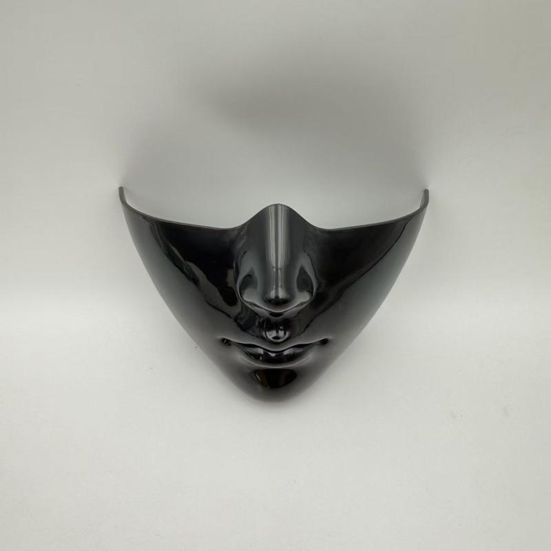 Halloween Half Face Mask Steampunk Phantom Cosplay Prop Durable Polyester for Adult Halloween Parties