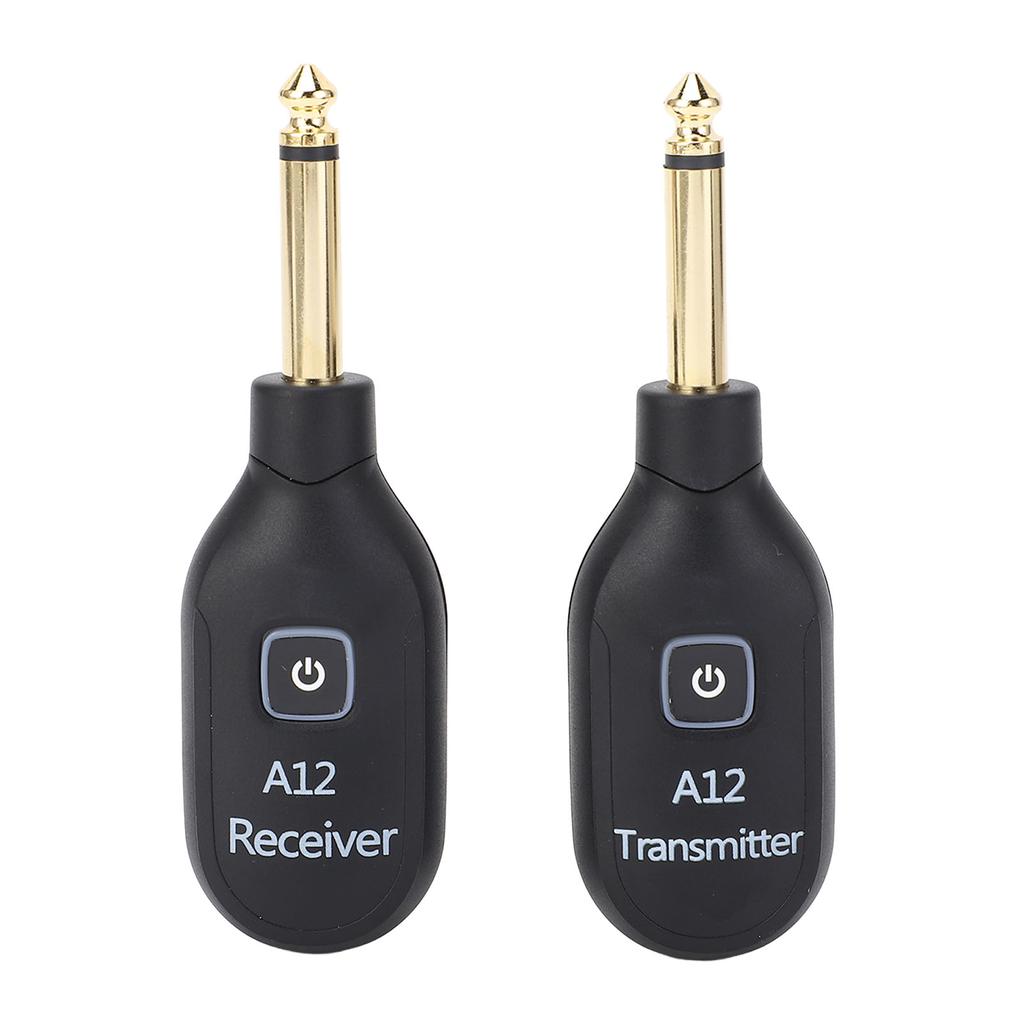 Bezprzewodowy System Gitarowy 2,4 GHz Wtyk 6,35 mm Zasięg 30 m Bezprzewodowy Nadajnik i Odbiornik do Gitary Basowej Vi