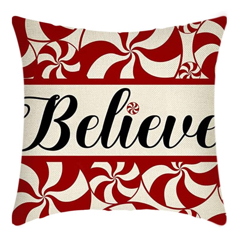 Weihnachts-Überwurf-Kissenbezug Heimdeko Weihnachtsgeschenk Kissen Sofakissenbezug Kissenbezug