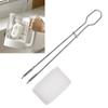 Stainless Steel Cup Brush Bottle Brush Scrubber with   Handle with Hanging   for Cleaning Wine Glasses, Tumblers and