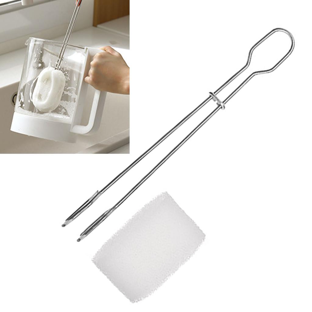 Stainless Steel Cup Brush Bottle Brush Scrubber with Handle with Hanging for Cleaning Wine Glasses, Tumblers and