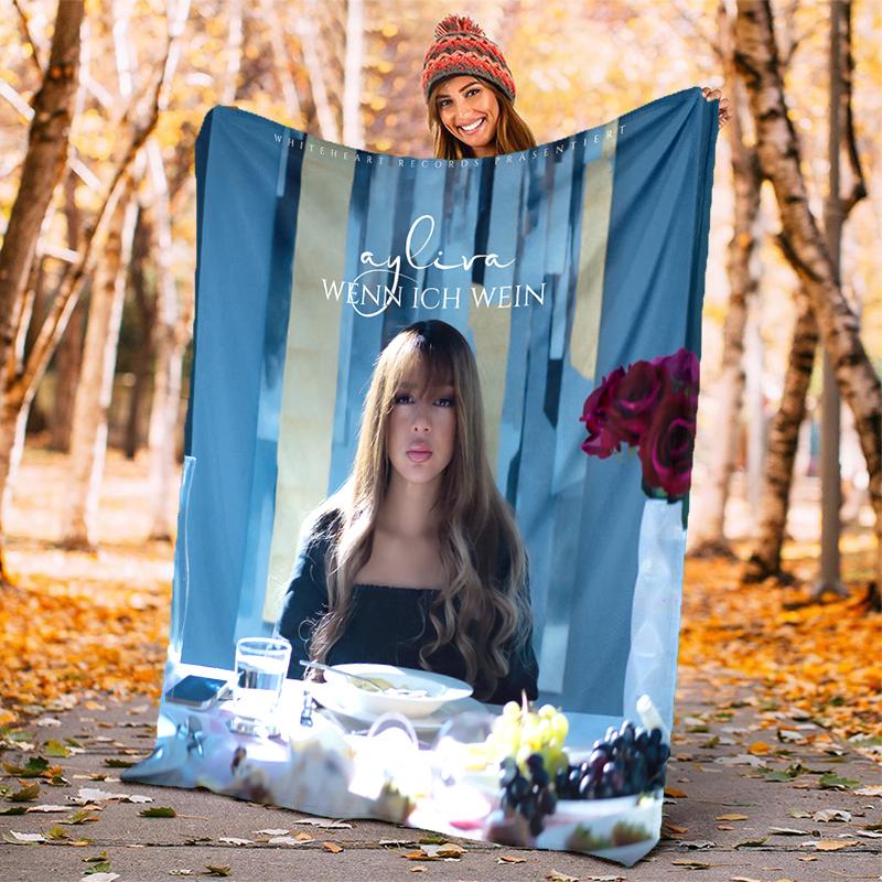 1pc German singer and musician Ayliva blanket, al season lightweigh Poster blanket home office outdoor nap multifunc Poster blanketional blanket