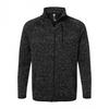 Burnside Mens Knitted Full Zip Sweat Jacket