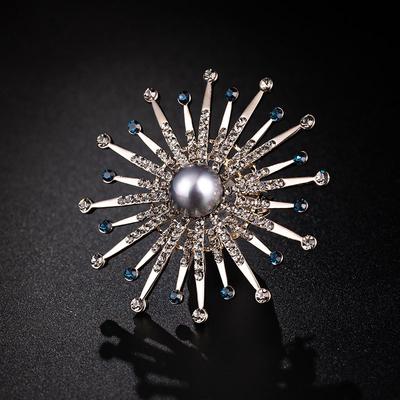 Spilla Girasole Femminilità di Alta Gamma Design di Nicchia Corsage Squisito Spilla da Giacca Con Gioielli