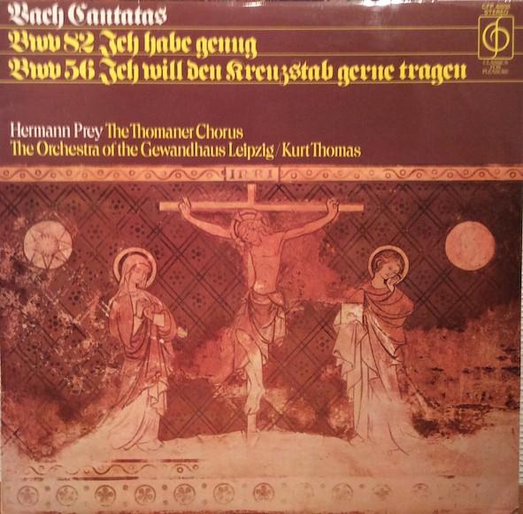 

LP Record HERMANN PREY THOMANERCHOR GEWAN Bach Cantatas BWV 82 Ich Habe Genug CFP40038 Classics For Pl UK Classical Used