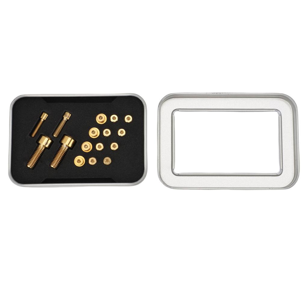 Mountain Bike Brake Lever Screw Kit Ti Alloy Brake Handle Lever Fastener Adjusting Screws with Washe