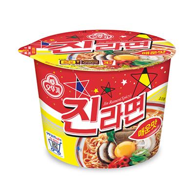 Ottogi Jin Ramen Spicy Big Cup 110γρ (3 Επιλογές)