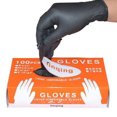 Bequeme 10-teilige Nitril-Einweg-Gummihandschuhe für Mechaniker, schwarz, Haltbarkeit