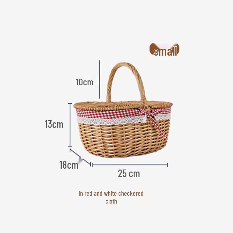 Wicker Outdoor Camping Picnic Basket
