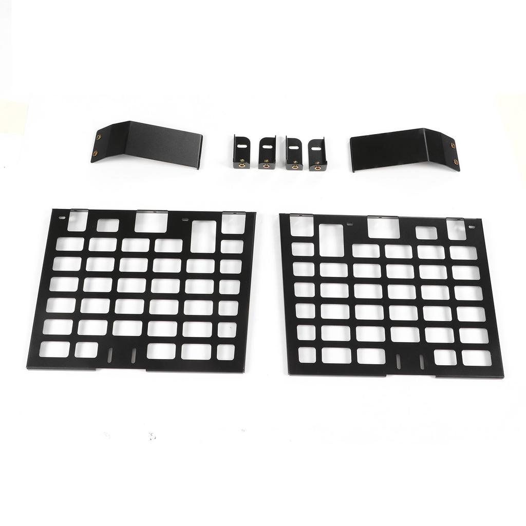 2pcs Rear Window Side Storage Rack Aluminium Alloy Modular Storage Panel Replacement for Land Rover Defender L663