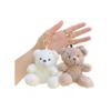 Curly Teddy Bear Plush Keychain Pendant - Phone Case & Bag Accessory Doll