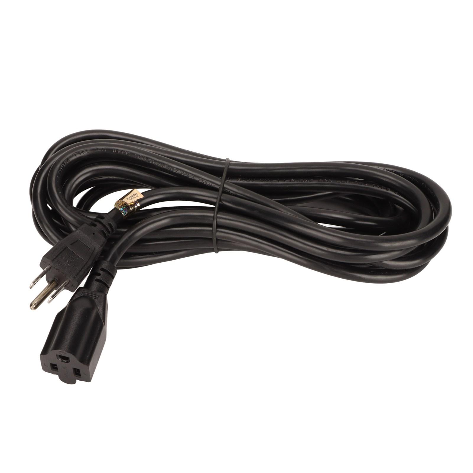 

for NEMA 5 15P to 5 15R Cord 16AWG Heavy Duty 3 Prong Power Extension Cable for HDTV Computer
