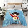 Anime Cute Anime Kotaro Lives Alone Throw Flannel Throw Blanket: Soft Kid-Friendly Warm Anti-Static All Season Washable Couch