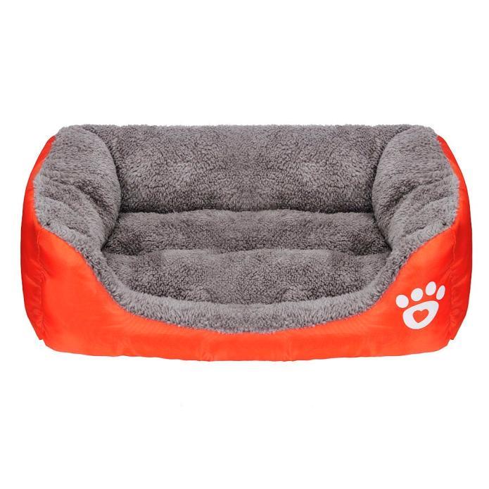 dog bed half covered