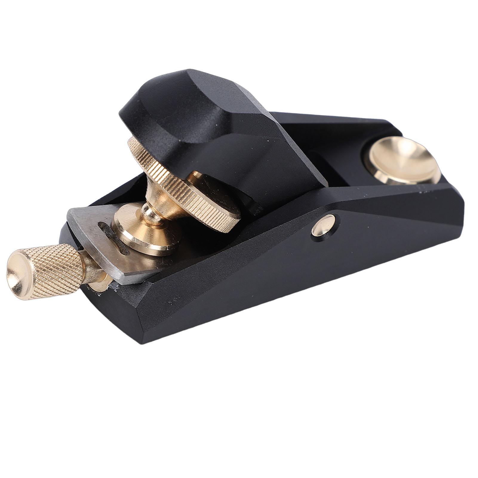 Low Angle Block Plane 33 Degree Hand Planer for Fine Woodworking Miniature Model Leather Making Black