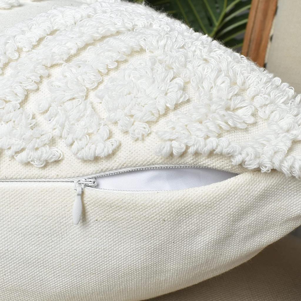 Tufted Pillow Moroccan Tufted Velvet Tassel Cushion Lumbar Pillow Cushion Cover Nordic Living Room Sofa Pillow Cover