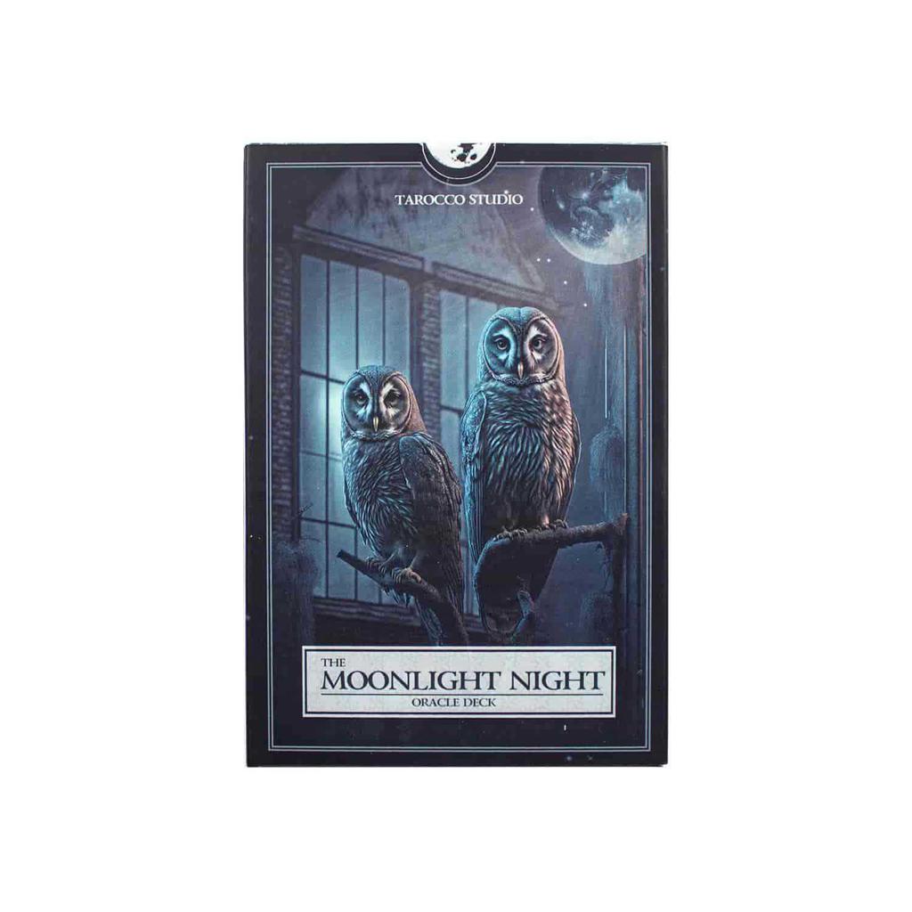 Juego de Mesa Baraja de Cartas Oráculo Noche de Luna 12x8cm