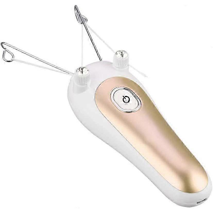Thread Hair Remover Face Body Hair Remover With Gold Shaver Cotton Thread, Electric Hair Remover, Rechargeable Hair Remover, Thread Hair Remover