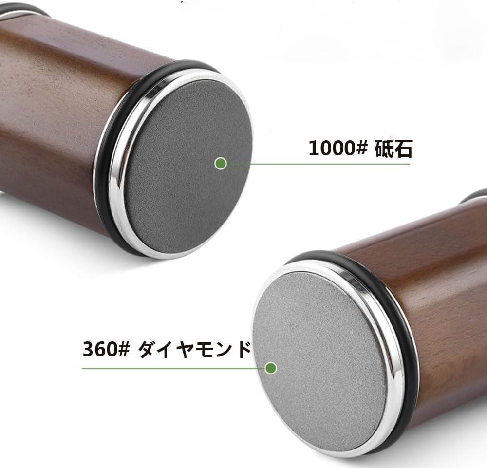 Afiador Manual de Facas Afiador de Rolo Pedras de Afiar Diamante e Corundum para Todas as Durezas Inclui Base Magnética com Configurações de Ângulo - Aços,