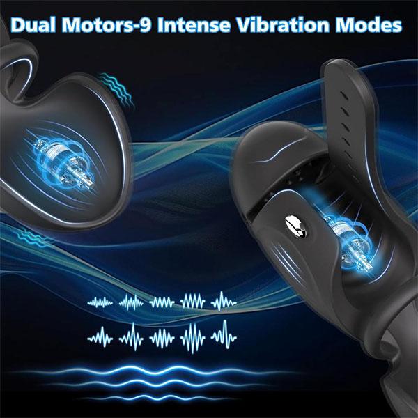 4 In 1 Vibrating APP Controlled Male Masturbator Penis Vibrator Trainer Sex Toy Stroker with Cock Ring Testicle Masturbators Vibrators for Men