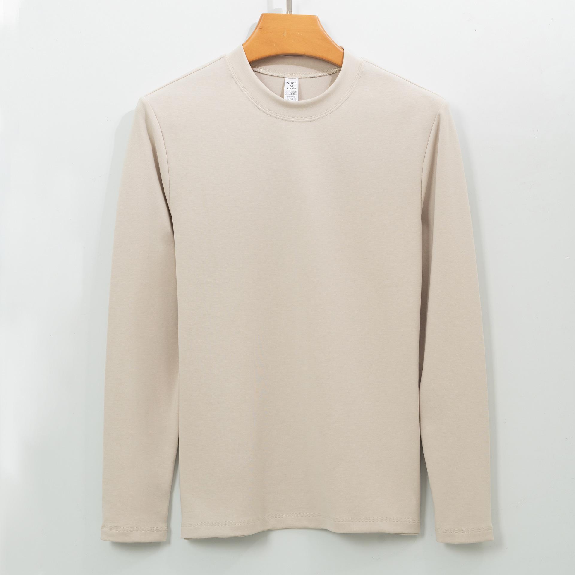 

Премиальная мужская белая футболка с длинным рукавом, влагоотводящая, антибактериальная, с подогревом 4XL for 210-230 jin