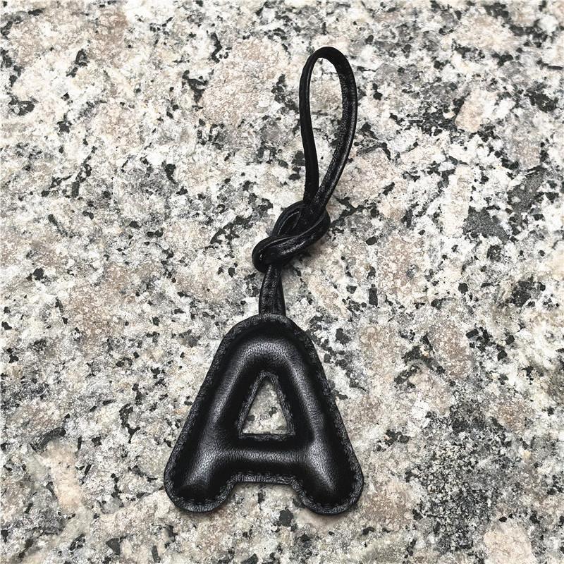  Sheepskin English Letter A-Z Charm Accessories  Character Alphabet Key Chain Pendant Bag Car Pendant