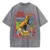 Dinosaurierbaby-Diebstahl Gefangen Angespült Retro T-Shirts Baumwolle Lässig Kurzarm Mode Atmungsaktiv Locker Übergröße T-Shirt