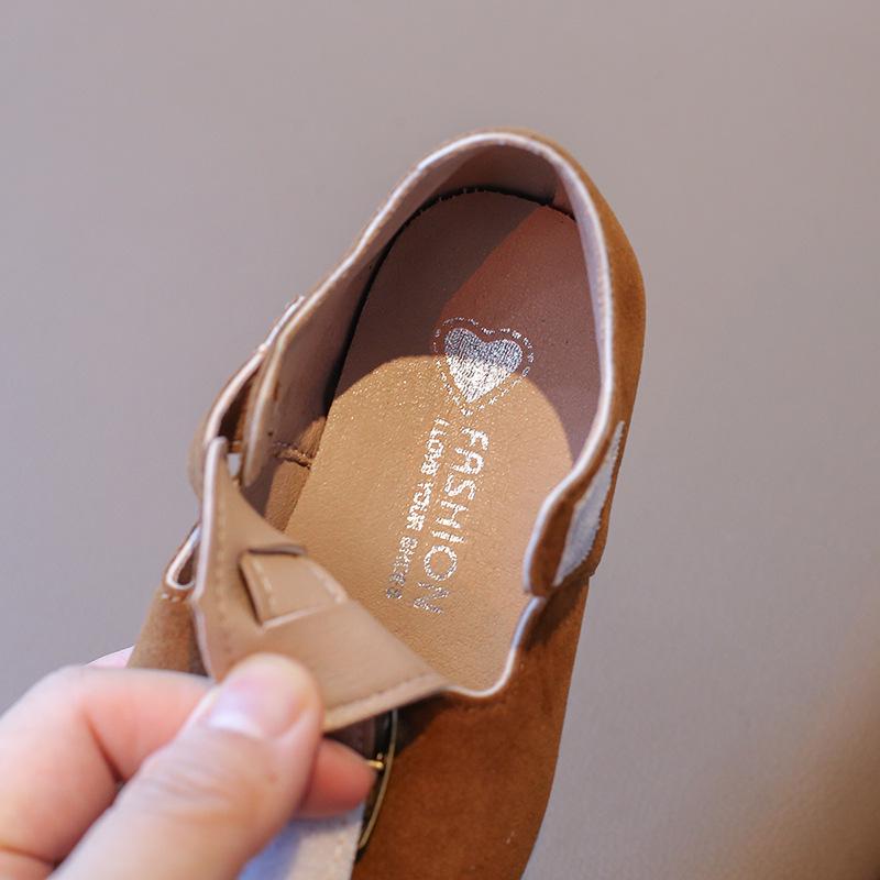 Mockasiner i retro läderstil för flickor - 2025 Vår/Höst Mockaskor med skogstema