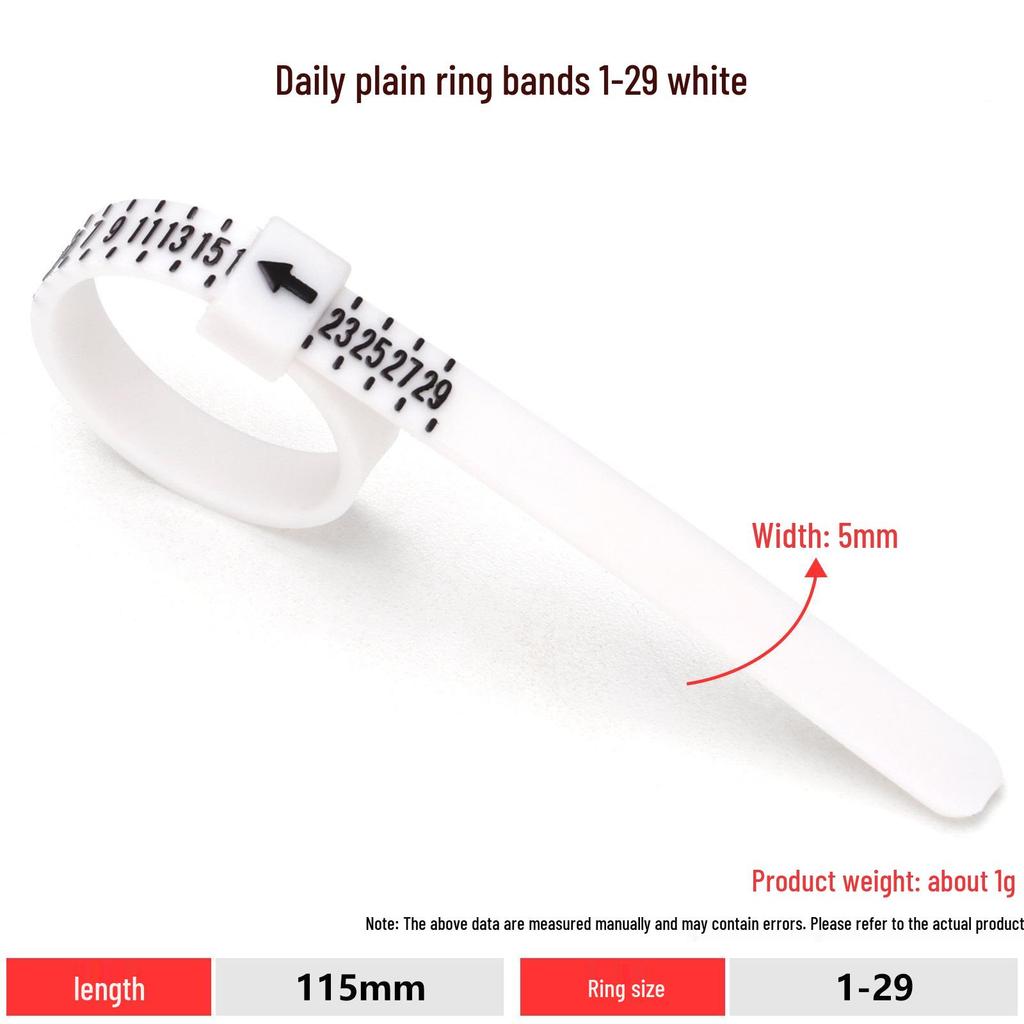 Adjustable Ring Sizer Belt for Finger Measurement