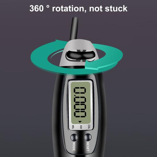 Cordless Jump Rope Digital Counting Non-slip Handle Adjustable Comfortable Grip 360-Degree Rotatable Electronic Counting Skipping Rope Jump Rope