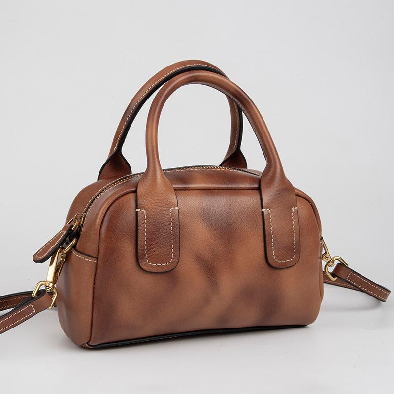 

Кожаная сумка на одно плечо, верхний слой кожи, нишевая мода, универсальная, высококачественная, сумка через плечо для женщин