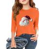 Children's 3/4 Sleeve Independence Day Printed Round Neck Casual T-shirt