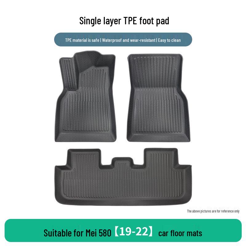 Durable TPE Floor Mats for GAC Trumpchi Mei 580 (2019-2022) – Wear-Resistant & Easy-to-Clean