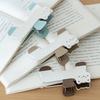 Cat Shape Plastic Book Clip Portable Reading Page Holder Bookmark for Book Lovers College Students Stationery Supplies