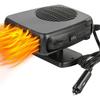 Car Heating (defroster) - AIMOONSA - 12V/200W - 2-in-1 Defroster - Cigarette Lighter - Black