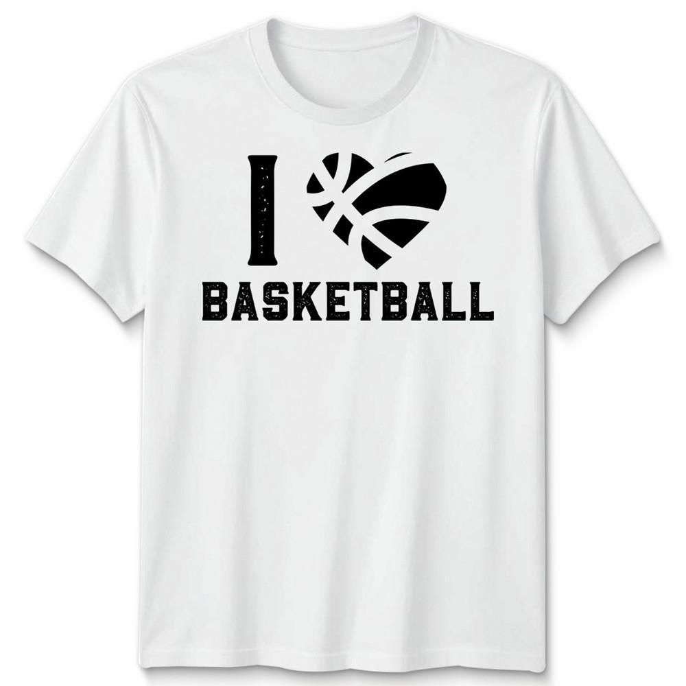 I Love Basketball Sports Fan Tee Unisex Unisex Graphic Unisex TShirt