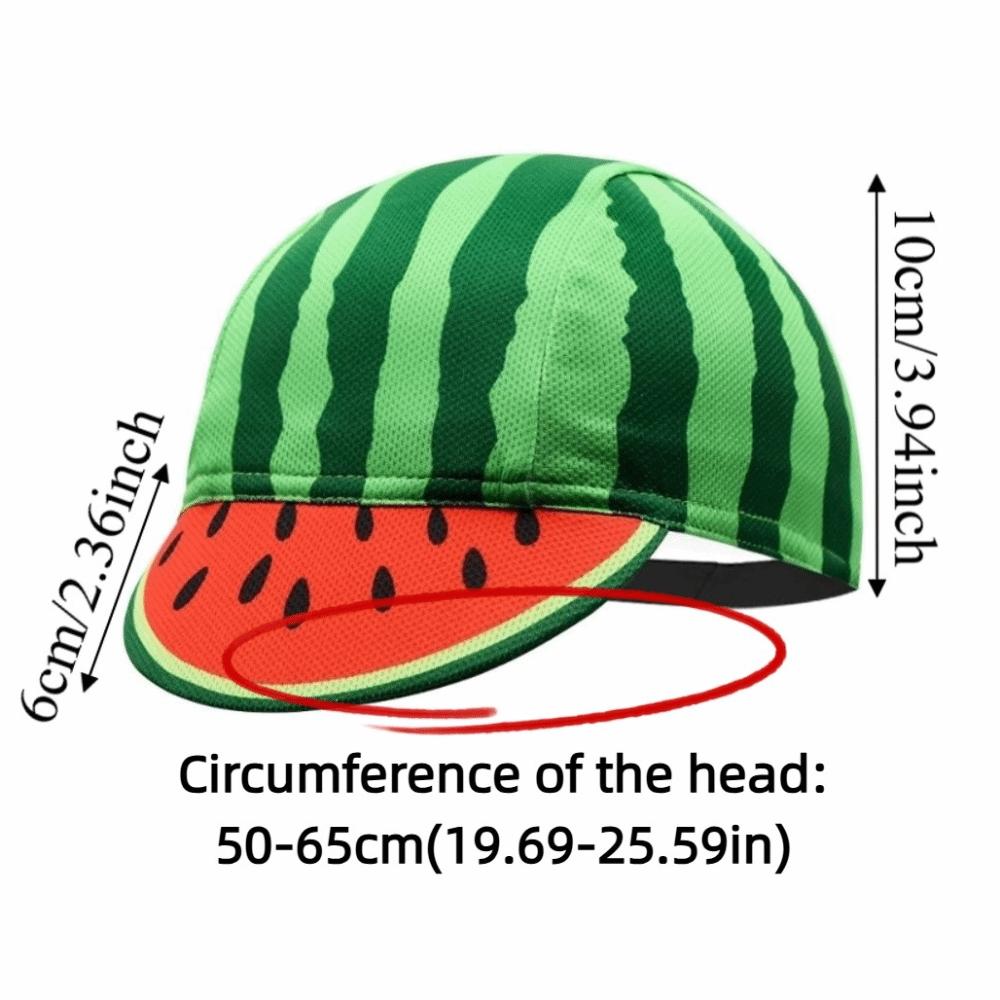 Watermelon Design Summer Cycling Cap Quick Dry Bike Helmet Liner Under Helmet Hat Summer Season
