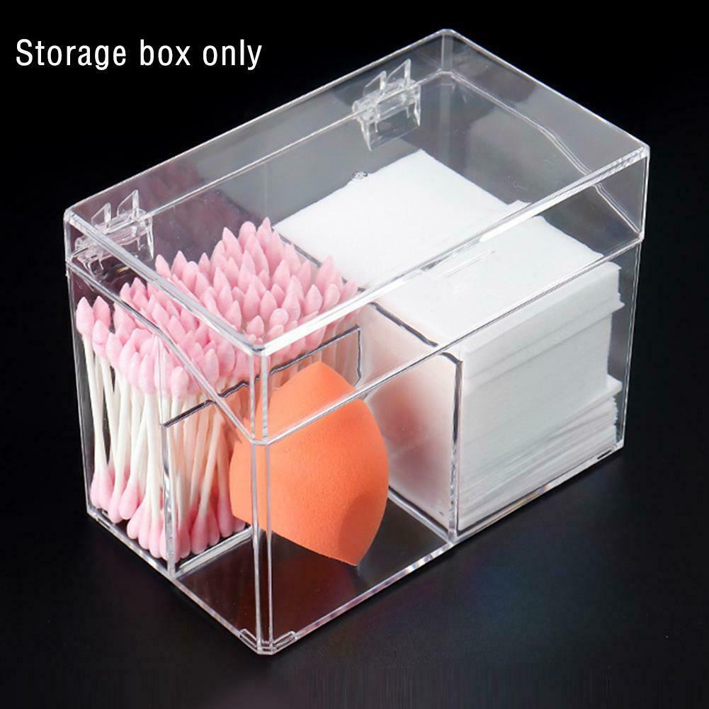 Buy Acrylic Makeup Organizers Cotton Swabs Storage Holder Box Cotton
