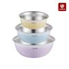 NORTON Stainless Steel 3-Piece Mixing Bowl Set