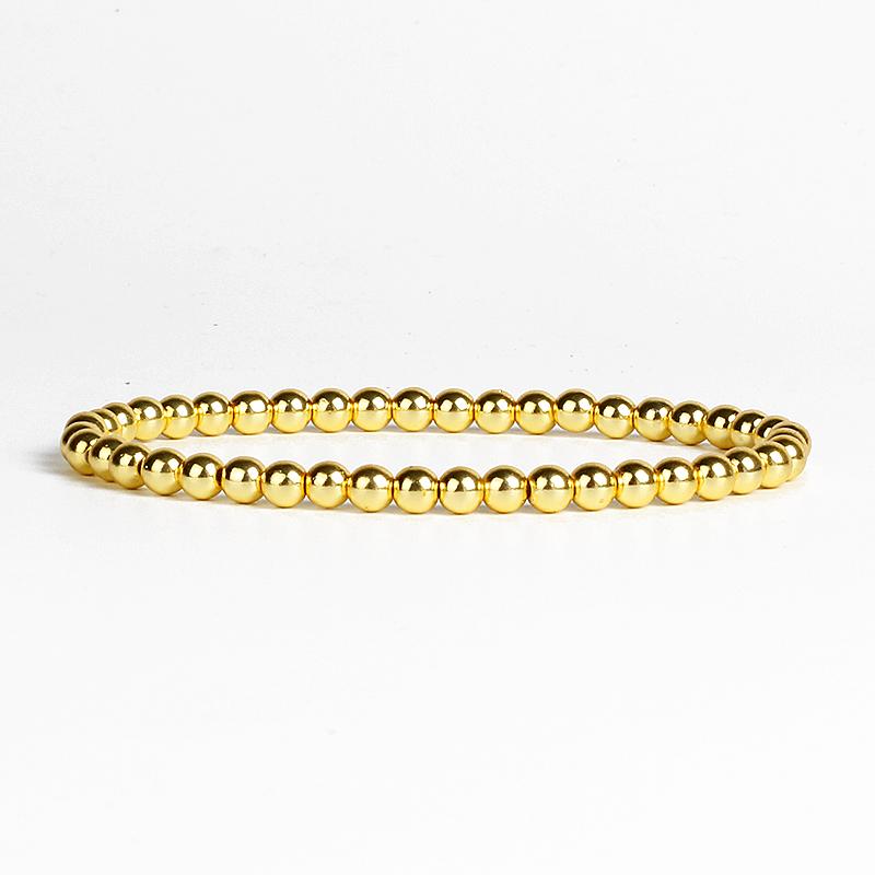 Fashion Gold color Hematite Bracelet Weight Loss Healthy Therapy Energy Hematite String Bracelet Female Armbandjes Dames Jewelry