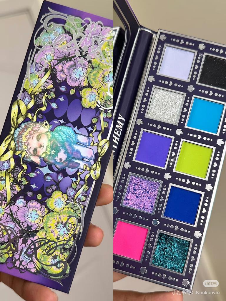 Anthemy 10 Color Eyeshadow Palette Matte Shimmer Chameleon Waterproof Long-Lasting Pearly Shiny Metal Eye Shadow Palette Make-up