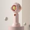 Tragbarer Hand-Sprühnebel-Ventilator Niedlicher Cartoon USB Wiederaufladbarer Persönlicher Ventilator für Draußen Drinnen Pink